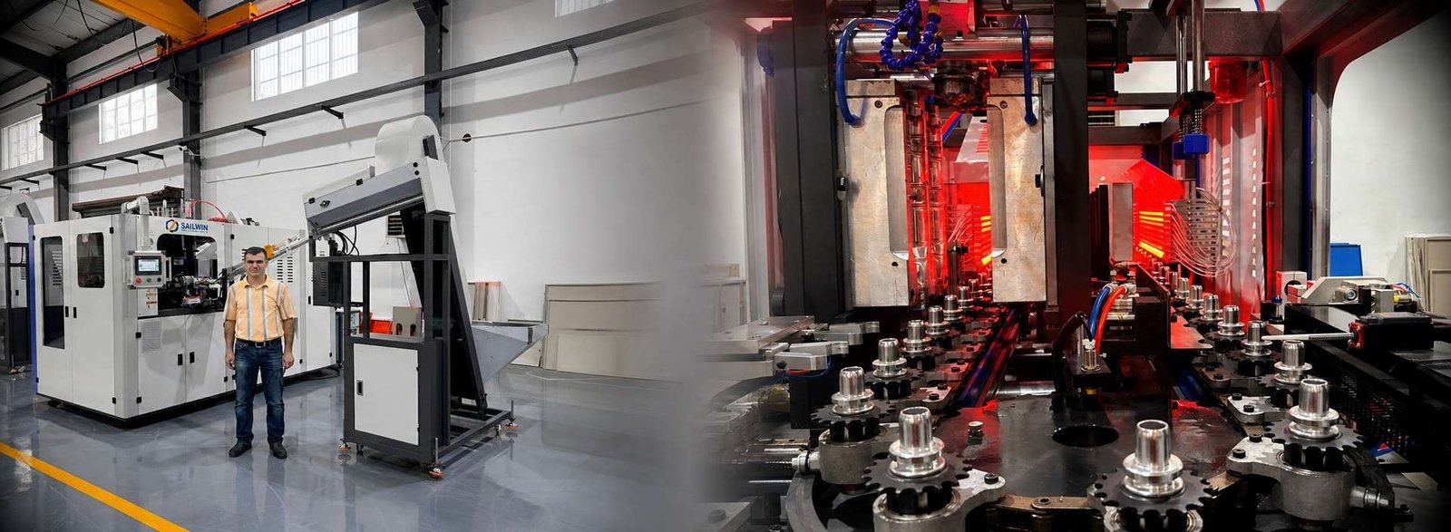 2 cavity automatic PET blow molding machine compact SW-F2