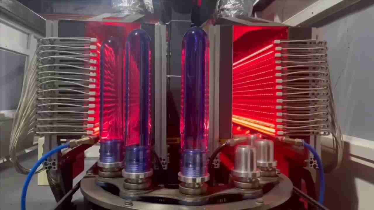 5 gallon blow molding machine infrared heating lamp array rotary oven preform heating Sailwin