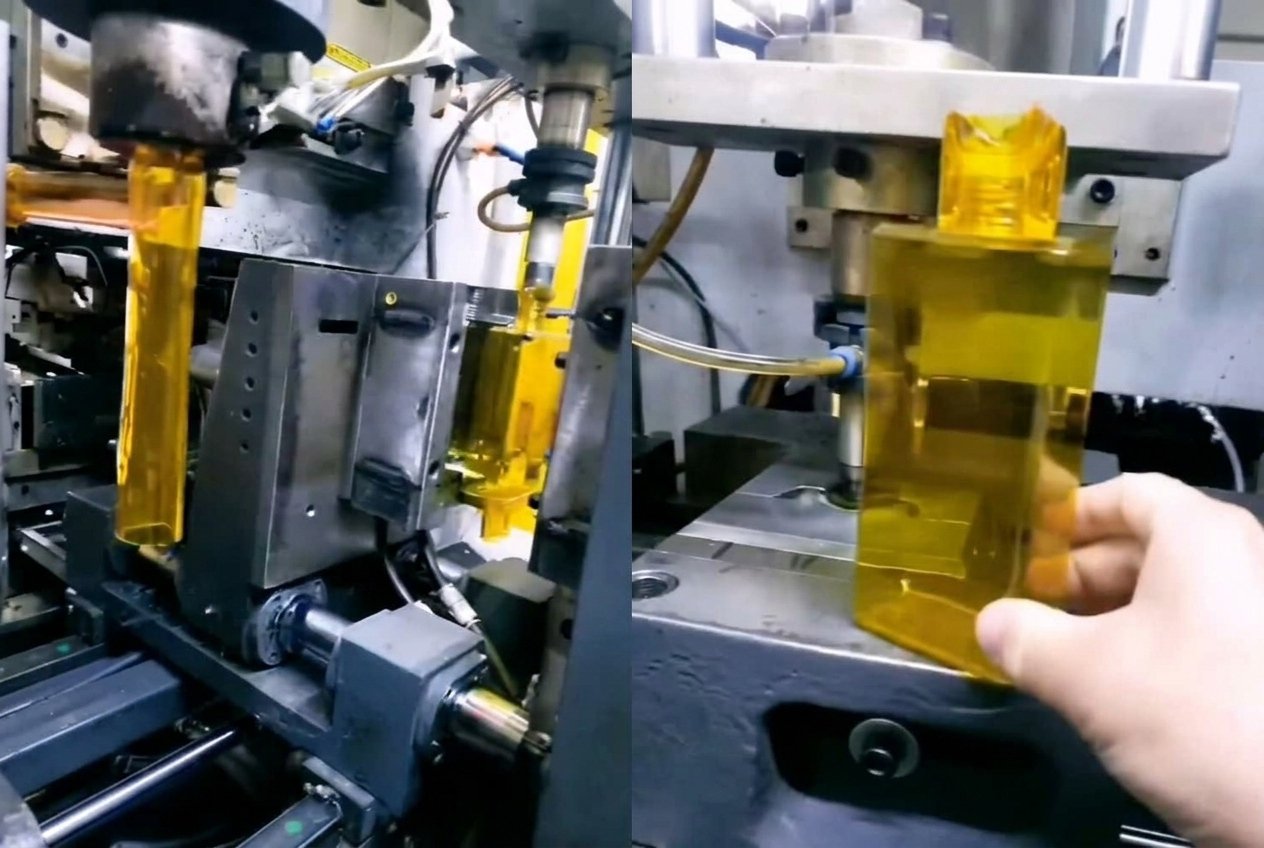 cosmetic barrier bottle coextrusion blow molding machine output PA EVOH Sailwin