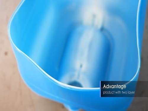 HDPE blow molding machine drum interior bottom weld line surface quality