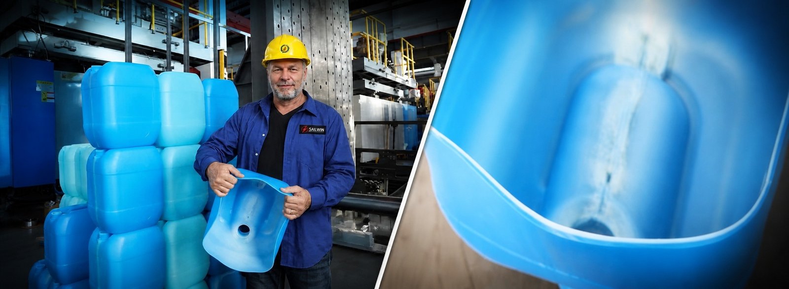 HDPE blow molding machine factory jerrycan drum production Sailwin