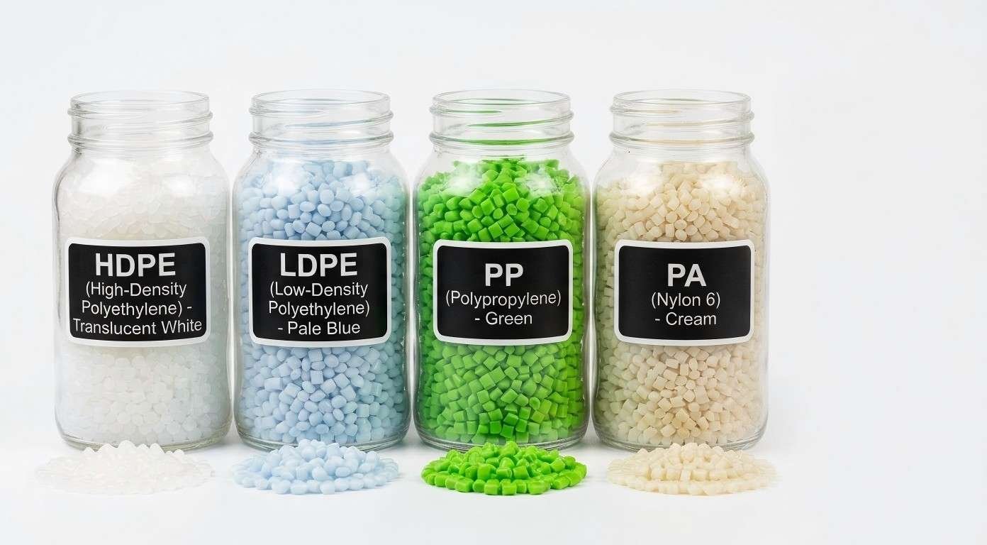 HDPE LDPE PP PE PA raw material granules for extrusion blow molding machine