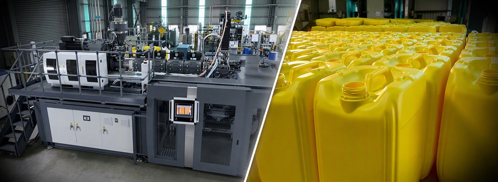 jerrycan blow molding machine HDPE factory Sailwin production