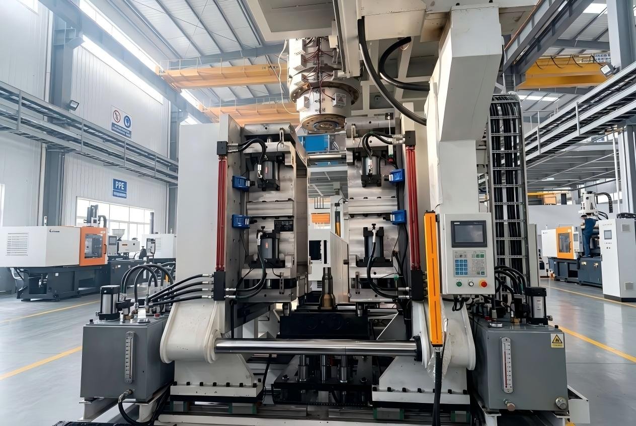 42CrMoAl alloy die head for large accumulator blow molding machine — FIFO spiral flow channel 120L-1000L