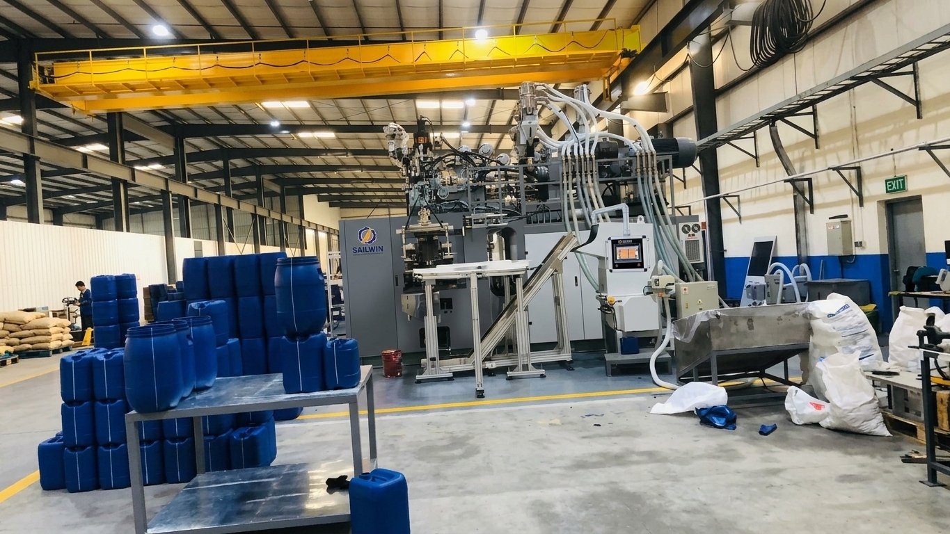 multilayer coextrusion blow molding machine large capacity production factory overview Sailwin