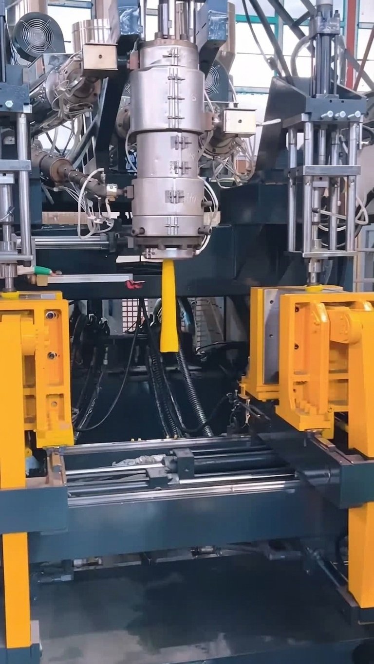 multilayer coextrusion die head multi screw extruder detail orange yellow
