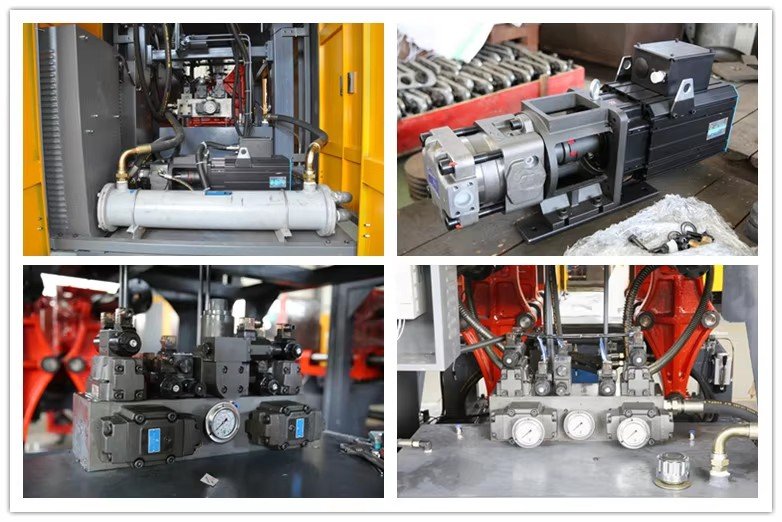 Parison Wall Thickness Distribution System (PWDS) Parison wall thickness control diagram — PWDS system on Sailwin extrusion blow molding machine