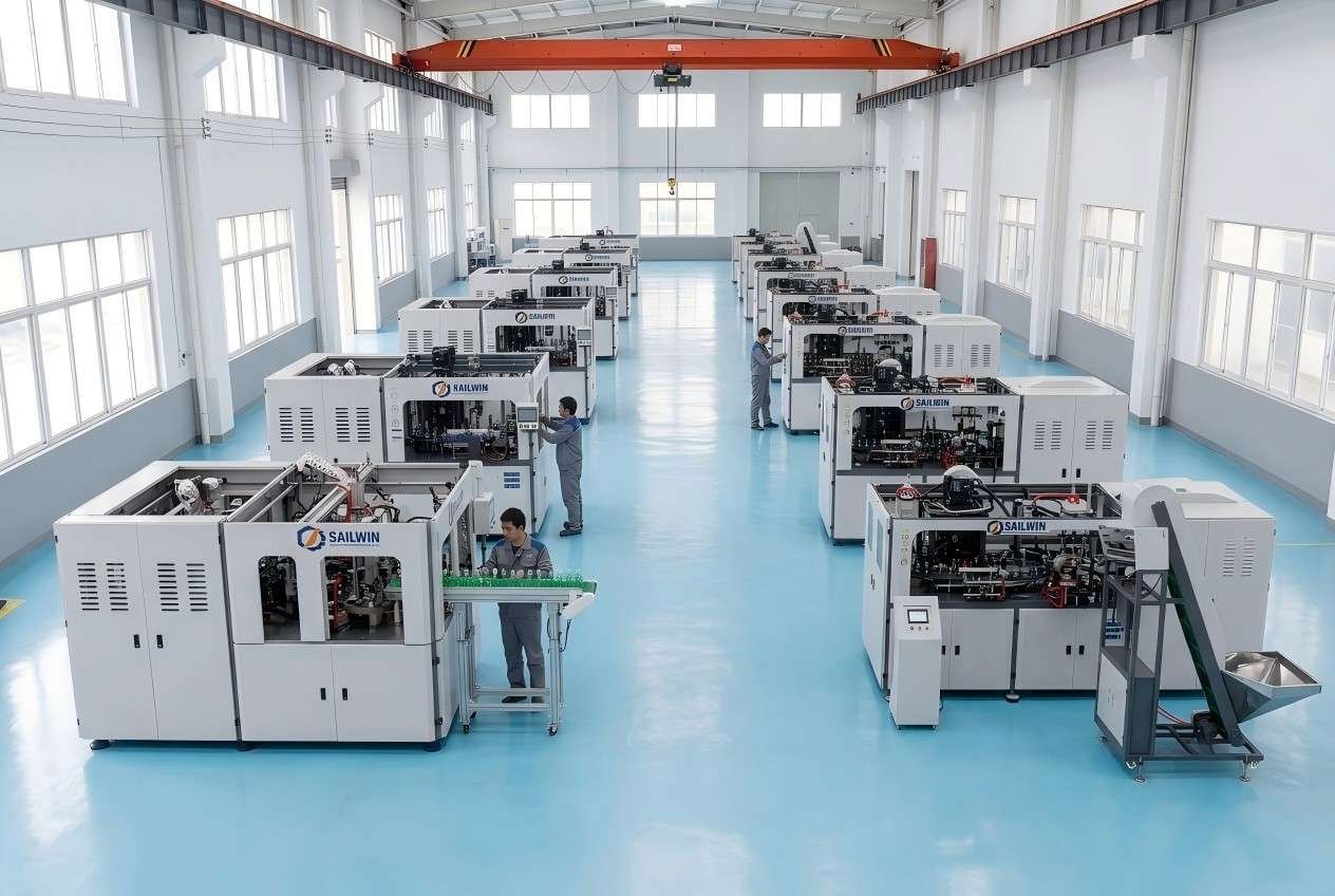 PET blow molding machine product lineup automatic machinery factory assembly line