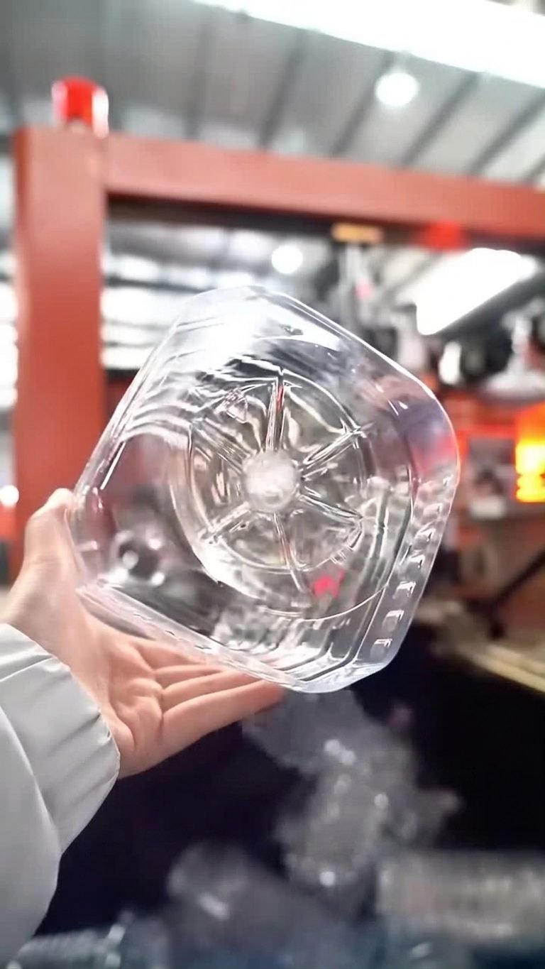 PET edible oil bottle blow molding machine bottle bottom structure upward view 8-spoke Sailwin