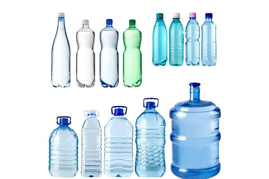 PET water bottle finished product 500ml 1L 2L blow molding machine output