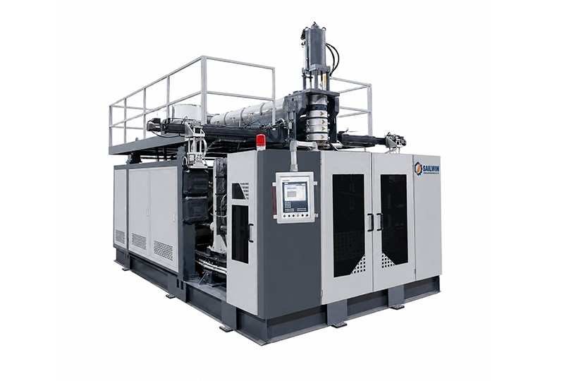accumulator head blow molding machine medium 30L 60L 80L HDPE drum chemical container