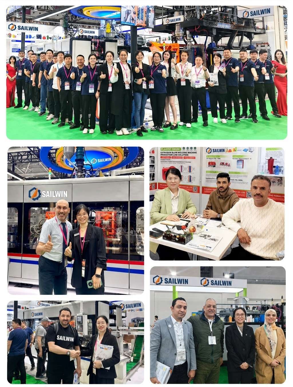 Sailwin blow molding machine manufacturer Canton Fair international exhibition booth