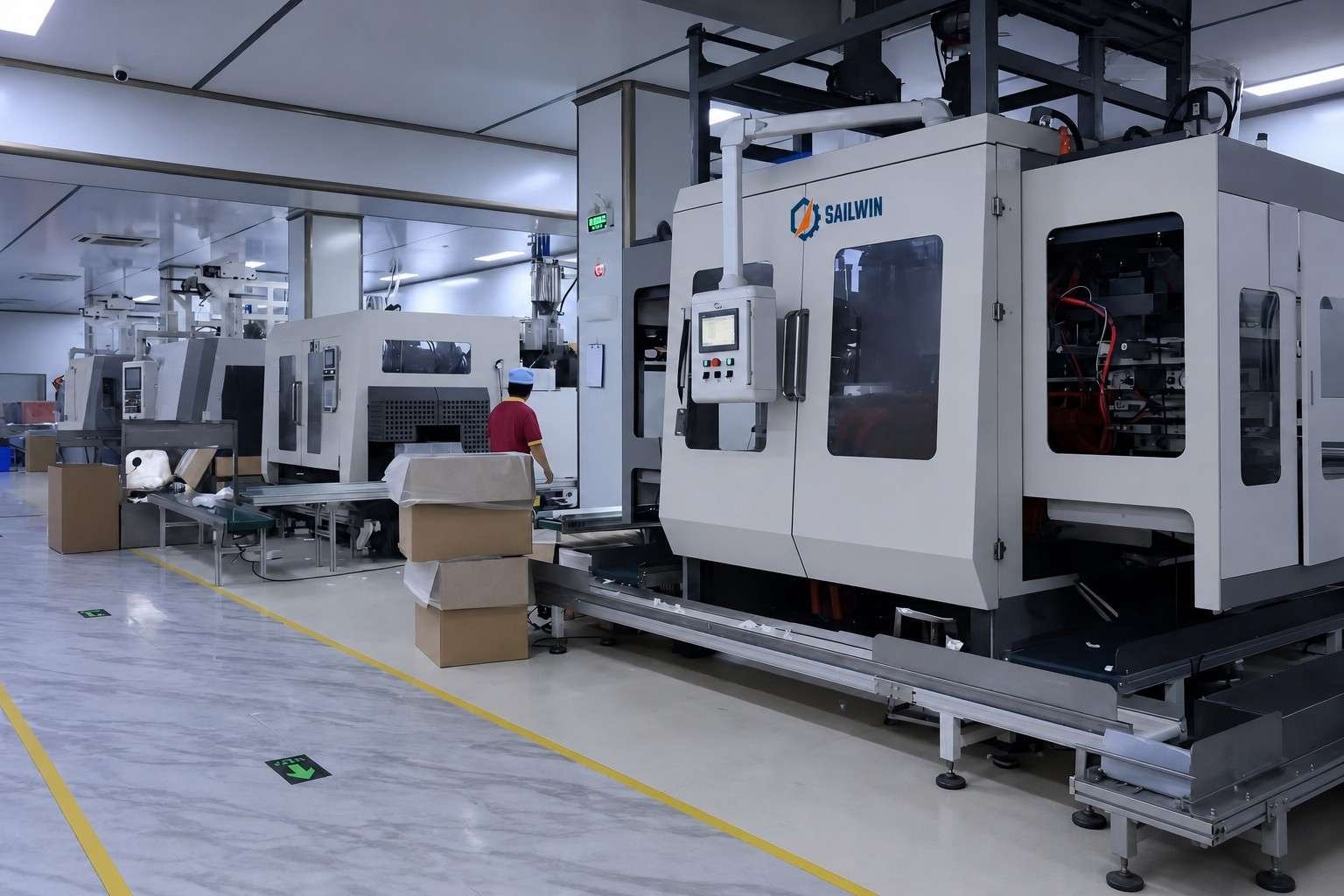SW-E90 all electric extrusion blow molding machine large model Sailwin