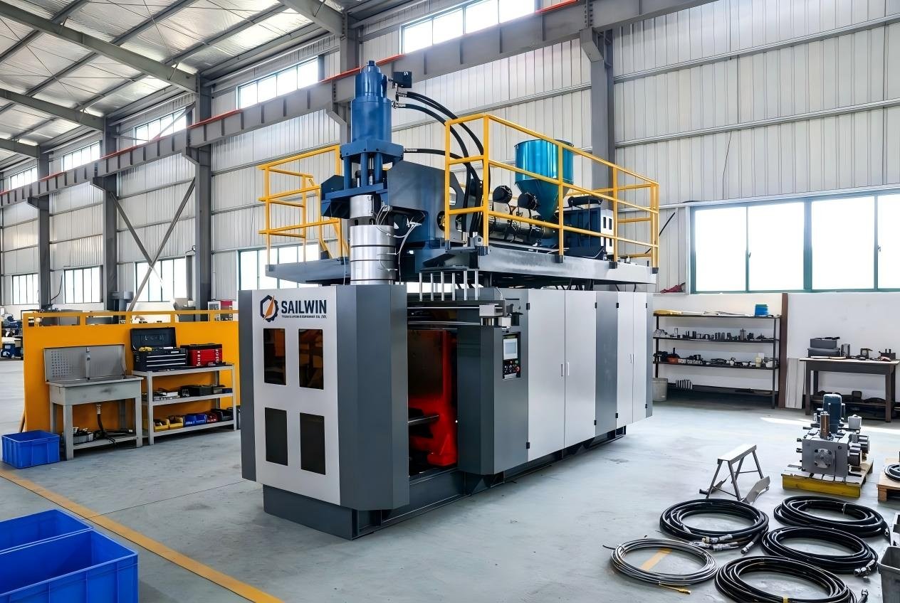 SW-S1000L large accumulator blow molding machine for 1000L IBC tank production