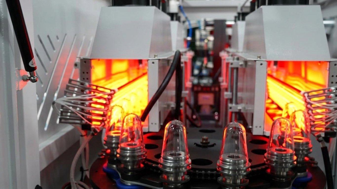wide mouth jar blow molding machine preform infrared heating zone Sailwin