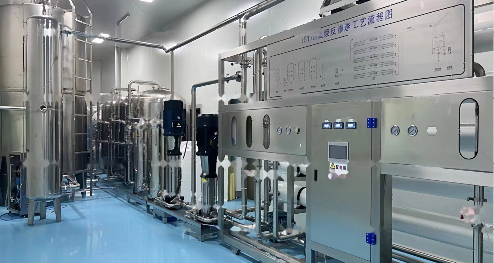 Two stage reverse osmosis RO water treatment purification system