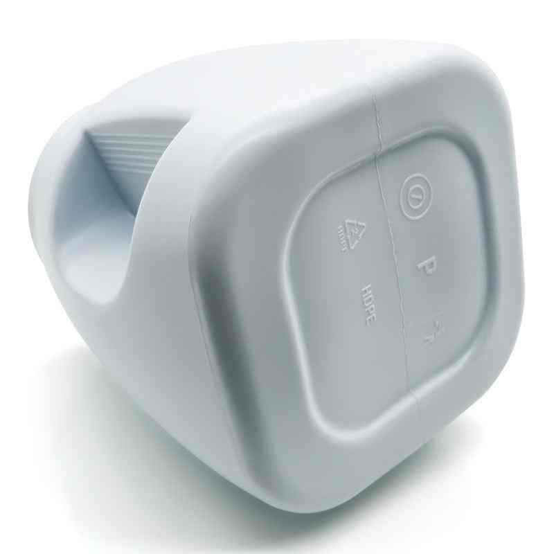 Container Bottom Detail and Mold Cavity Markings Custom hollow blow molded plastic container bottom detail showing integrated ergonomic bottom handle, mold cavity markings, and recycling codes — Sailwin