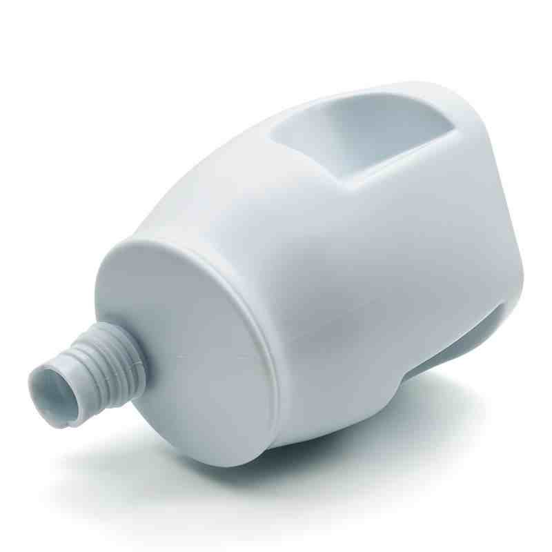 Precision Engineering Blow Molded Component Precision hollow blow molded engineering plastic technical part with threaded connection and ergonomic grip opening — Sailwin