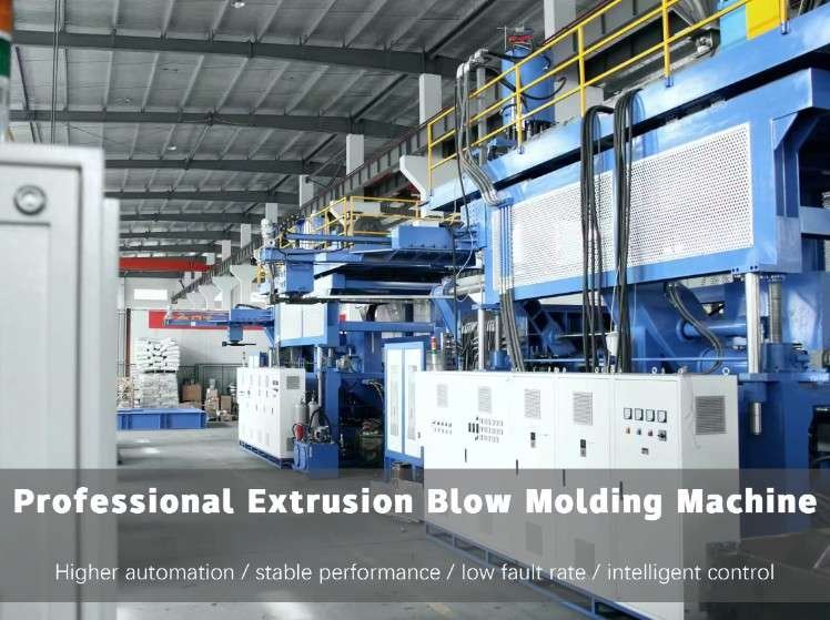 Professional accumulator extrusion blow molding machine installed in modern industrial workshop for heavy duty container manufacturing — Sailwin
